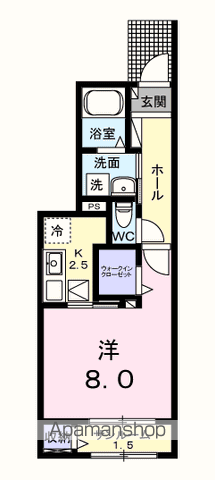 フォンターナ・レガーメ 102｜東京都福生市本町(賃貸アパート1K・1階・33.20㎡)の写真 その2