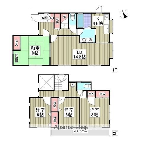 【リブレス平賀学園台戸建の間取り】