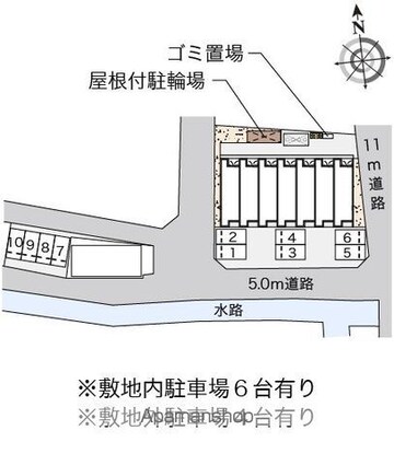 レオネクストドリーム瀬戸内Ⅱ[1K/29.47m2]の配置図