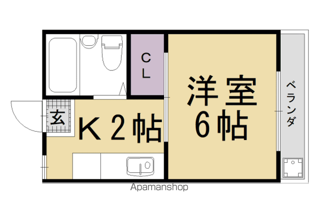 二軒茶屋マンションの間取り写真
