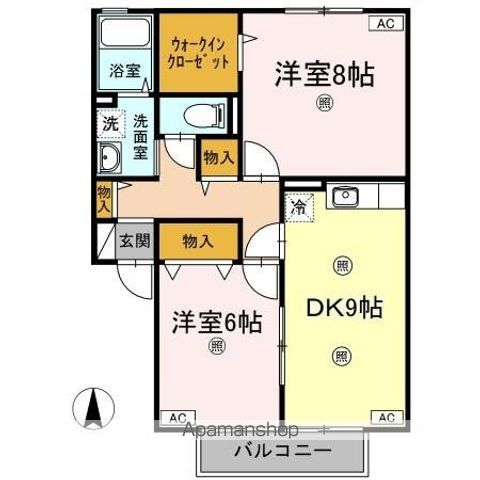 STREAM VILLAGE A棟の間取り写真