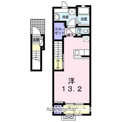 エテルナ　Ａ[1R/40.94m2]の間取図