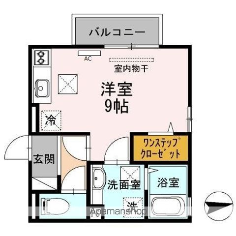 【和歌山市材木丁のアパートの間取り】