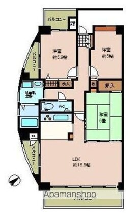 シーブリーズ東原壱番館[3LDK/73.77m2]の間取図