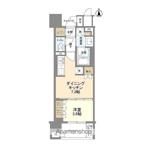 ブランズ京都河原町通の間取り写真