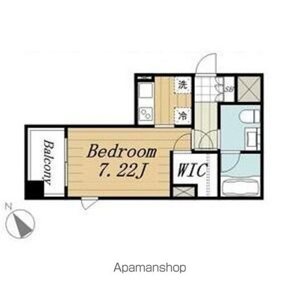 オーク高輪Ⅱ[1K/27.16m2]の間取図