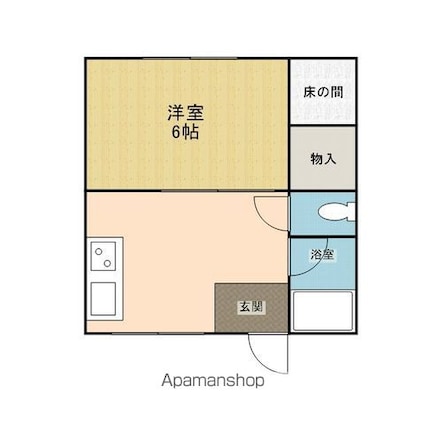 佐伯ハイツ[1K/24.3m2]の間取図