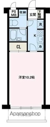 エスエスハイツ市川[1K/28.39m2]の間取図