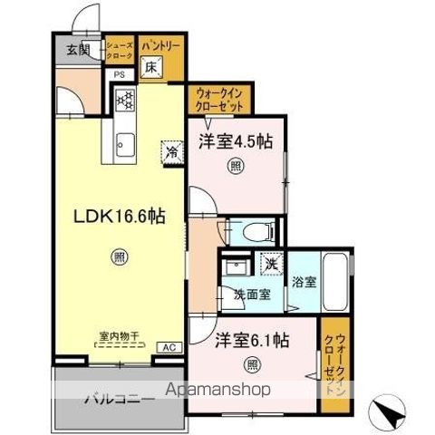 （仮称）板付ＨＹ　ＤーＲＯＯＭ工事の間取り