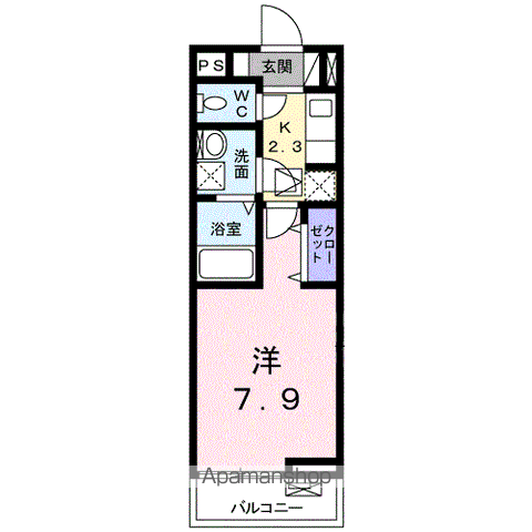 サンビレッジ　Ｆ 102 ｜ 山口県下松市南花岡５丁目5-6（賃貸アパート1K・1階・26.72㎡） その2