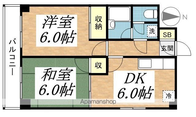 陽光台マンションの間取り写真