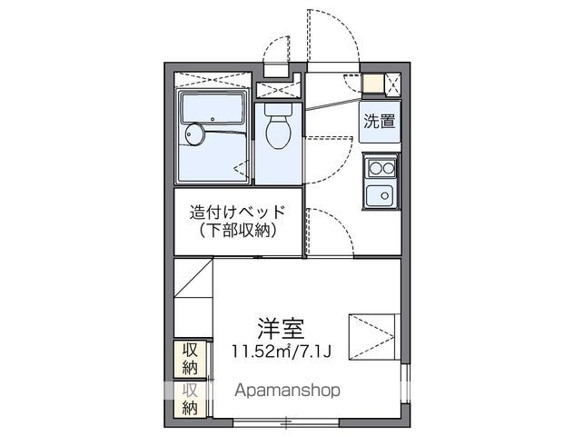 レオパレスエレガンテの間取り写真