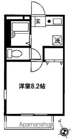 ビレッジタムラ 101号室 ｜ 東京都府中市朝日町１丁目22-5（賃貸アパート1K・1階・23.77㎡） その2