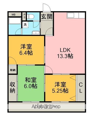 入場ハイツの間取り写真
