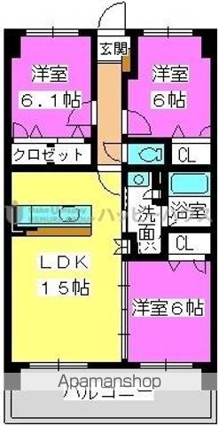 グリュックス　クレーの間取り