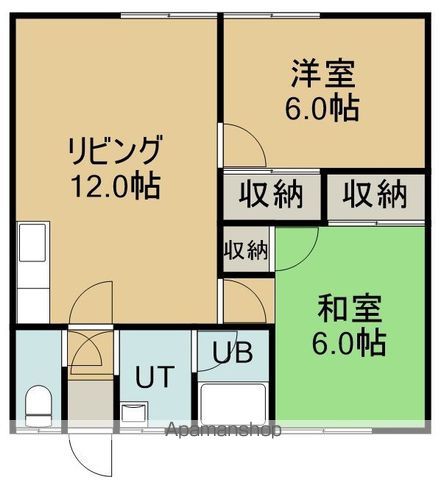 コーポ上野の間取り写真