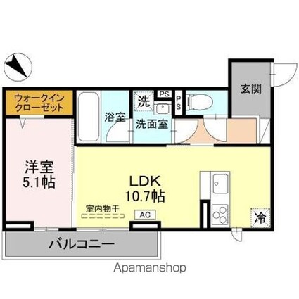 フィラーレ[1LDK/41.13m2]の間取図