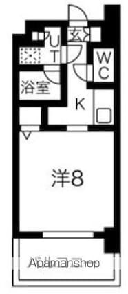 ＧＲＡＮ　ＰＡＳＥＯ門前仲町Ⅱ[1K/25.32m2]の間取図