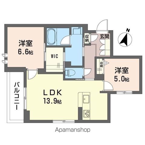 ルクセール タカバの間取り写真