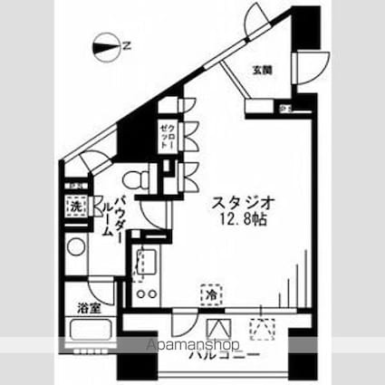 プライムアーバン四谷外苑東[1R/35.73m2]の間取図