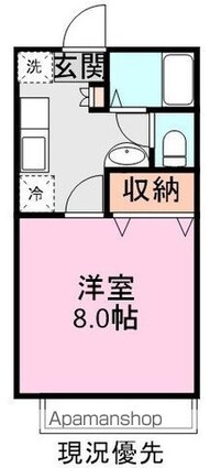 ジャルハイツＢ[1K/27.08m2]の間取図