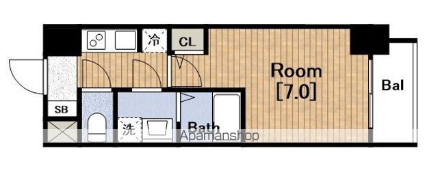 S−RESIDENCEドーム前千代崎の間取り写真