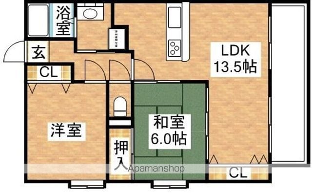 プルメリア東三国サウスの間取り写真