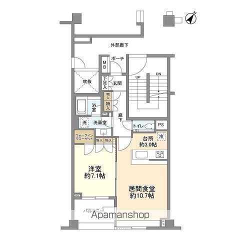 東急ドエル・アルス横浜野毛坂の間取り写真