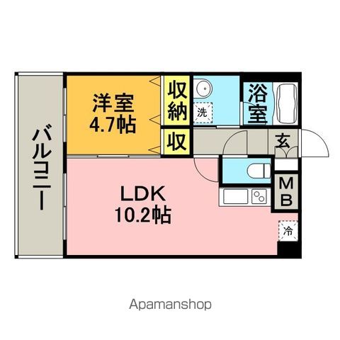 アセットヒルズパークサイト博多の間取り写真