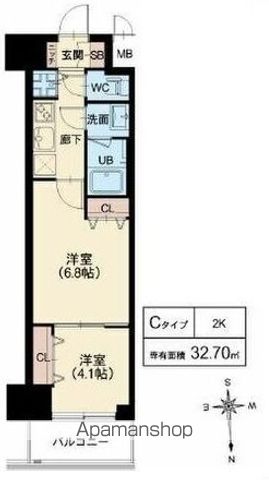 スプランディッド堀江の間取り