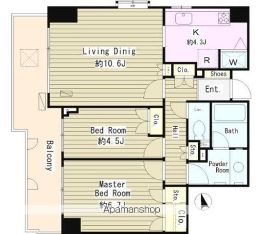 【豊島区要町のマンションの間取り】