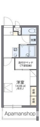 レオパレスＣｈａｍｂｒｅ　Ｓ[1K/23.18m2]の間取図