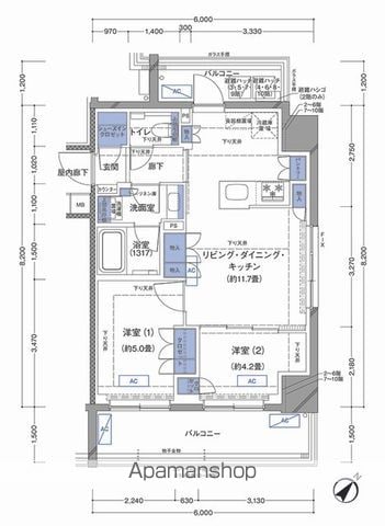 ラティエラ横濱大通り公園の間取り写真