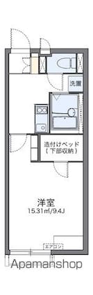 レオネクストヴァンベール[1K/26.08m2]の間取図