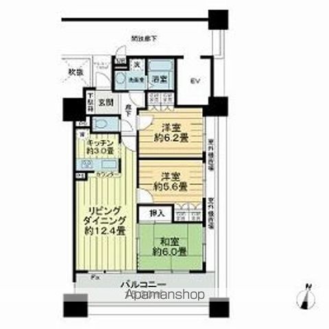 サーパス茅ヶ崎第２の間取り