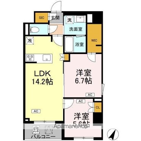 ロイジェント戸越銀座の間取り写真