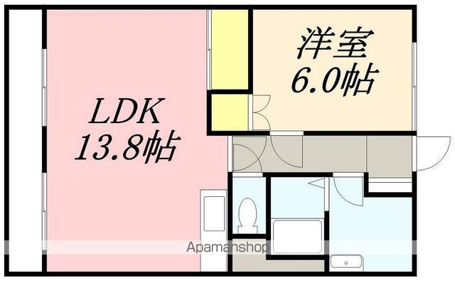 ロイヤルシティ参番館若松町の間取り写真