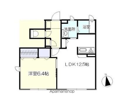 フォーレストタウンⅠ[1LDK/47.2m2]の間取図