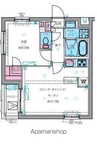 ジェノヴィア四谷三丁目グリーンヴェールの間取り