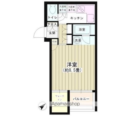 ＪＯＹＣＥ山王[1K/28.79m2]の間取図
