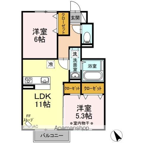 DーROOM樹木IIの間取り写真