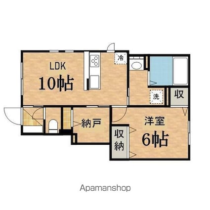 イスラノルテ[1SLDK/41.18m2]の間取図