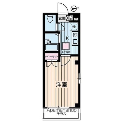 プレミアムバリュー板橋徳丸[1K/20.72m2]の間取図
