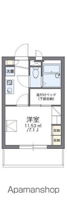 レオパレス大和田Ⅱ[1K/19.87m2]の間取図
