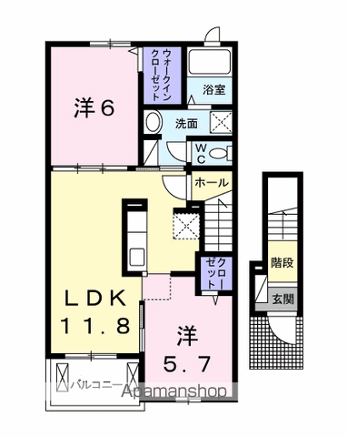 【グレイスセレノの間取り】