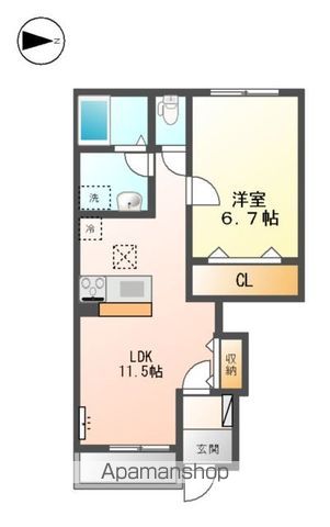 【あきる野市入野のアパートの間取り】