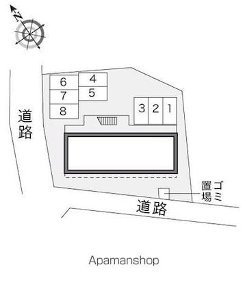 レオパレスカスミ[1K/20.28m2]の駐車場