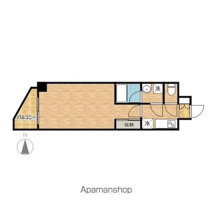 プロスペクト門前仲町[1K/31.86m2]の間取図