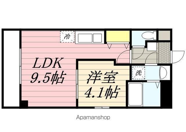 千葉市中央区新宿のマンションの間取り