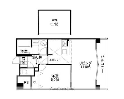 ヴェーネ・グラッツェ[1LDK/44.22m2]の間取図